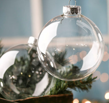 Beautiful ways to fill Glass Baubles