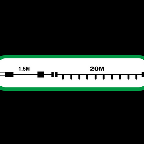 Feetjielig: 20m Wit | 100 gelei 