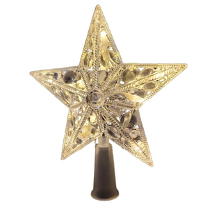 Tree topper: 18cm(L) x 15cm(W) | Star | Warm White