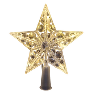 Tree topper: 18cm(L) x 15cm(W) | Star | Warm White