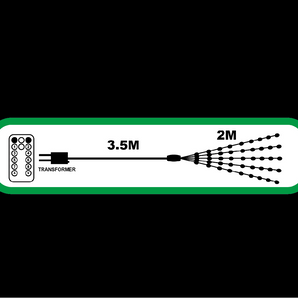 Boomgordynlig: 2m Suiwer Wit 