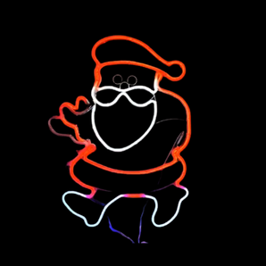 Motif: Neon | Santa with waving hand