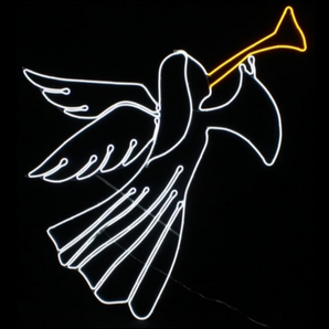 Motif: Neon | Angel with trumpet