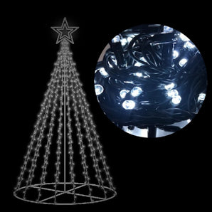 Fairy Light Tree: Pure White met Pure White Star 