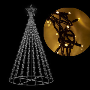 Fairy Light Tree: Warm Wit met Warm Wit Ster 