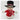 Animated Snowman: 18cm | Snowman with black top hat