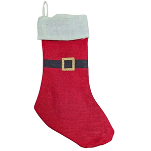 Hessian Stocking: 50cm (L) x 20cm (W) | Santa`s belt