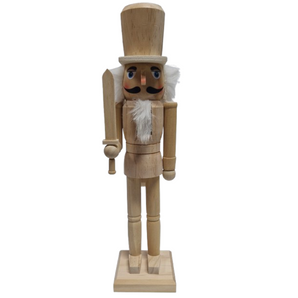 Nutcracker: 38cm | Natural | Holding Sword