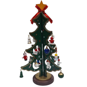 Tree with variety of small Trinkets: 25cm | Green