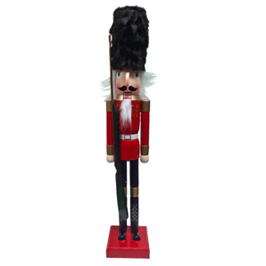 Nutcracker: 90cm | Red | Holding Rifle