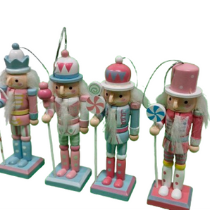 Nutcracker: 13cm | Pink & Blue Pastel colours | 4 units per box