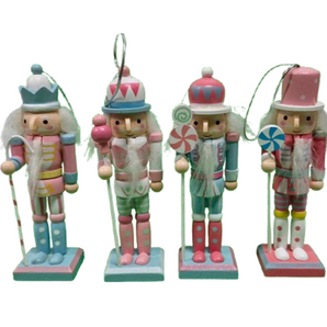 Nutcracker: 13cm | Pink & Blue Pastel colours | 4 units per box