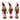 Nutcracker: 15cm | Green & Red | Elvies | 3 units per box