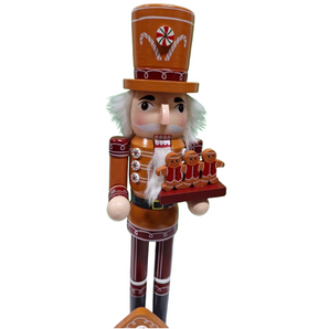 Nutcracker: 38cm | Gingerbread man holding cookies