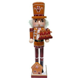 Nutcracker: 38cm | Gingerbread man holding cookies