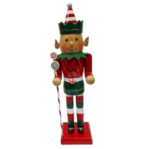 Nutcracker: 36cm | Red & Green | Elf