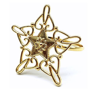 Napkin ring: Gold Star