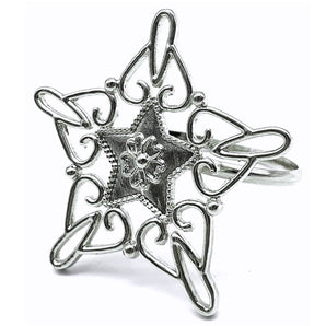 Napkin ring: Silver Star