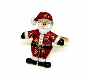 Napkin ring: Santa standing