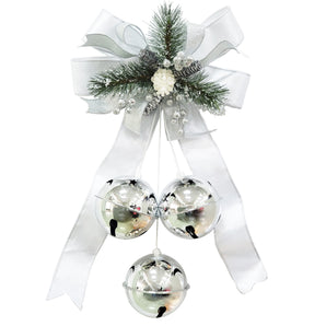 Bells: Silver bells with White bow