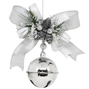 Bell: Silver bell with White bow