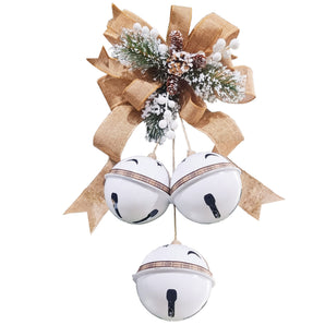 Bells: Hessian bow with White bell