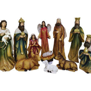 Nativity Scene: 30cm | Natvity set with Wise Men and Angel