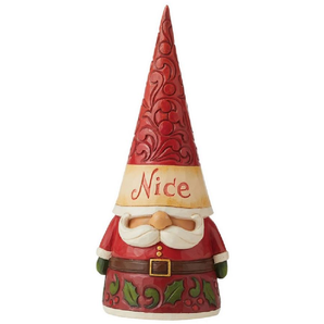 Jim Shore:  20cm(L) x 7.5cm(D) | Naughty/Nice Gnome