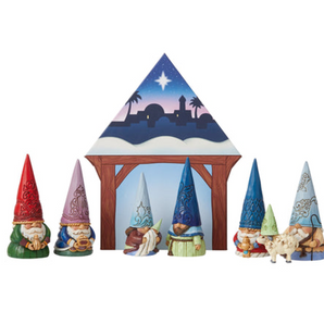 Jim Shore: 34cm(L) x 3cm(W) | Gnome - Nativity set