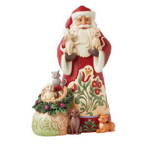 Jim Shore:  16.5(L) x 11.9(W) | Santa with animals