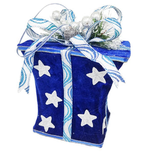 Gift box: 16cm(H) x 16cm(L) x 9cm(W) | Blue