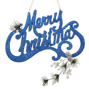 Words: 35cm(H) x 44cm(L) | Blue Merry Christmas