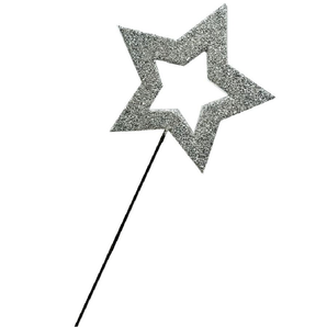 Pick: 50cm | Silver glitter star