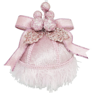 Ball with ribbon: 11cm(D) | Pink