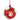 Ball: 10cm(D) | Red with white