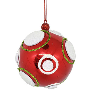 Ball: 10cm(D) | Red with white