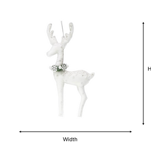 Reindeer: 50cm(H) x 23cm(W) | White