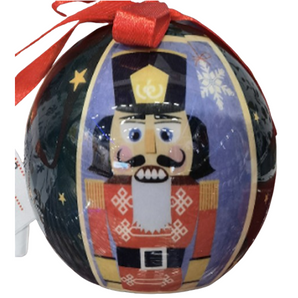 Decorative Bauble: 8cm | Warm White | Nutcracker