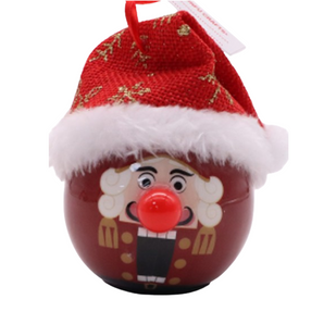 Ornament Bauble: 6.5cm | Light up | Red Nutcracker