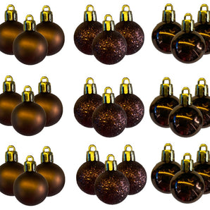 Baubles PVC: 3cm | Dark Brown