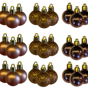 Bauble PVC: 3cm | Roos goud 