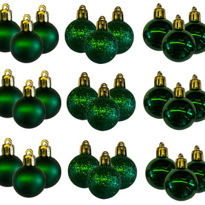 Bauble PVC: 3cm | Donkergroen 