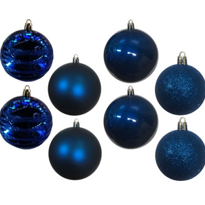 Bauble PVC: 6cm | Donkerblou 