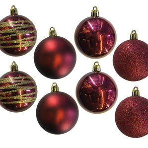 Baubles PVC: 6cm | Burgundy