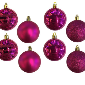 Bauble PVC: 8cm | Cerise Pink 