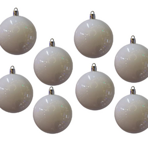 Bauble PVC: 6cm | Wit 