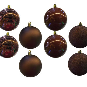 Baubles PVC: 8cm | Dark Brown