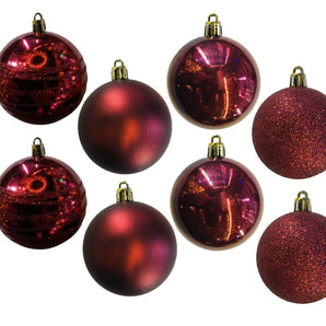 Baubles PVC: 8cm | Burgundy