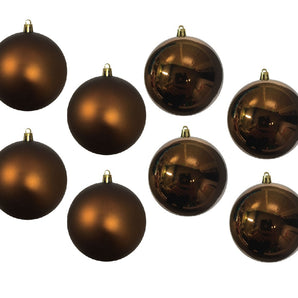 Baubles PVC: 8cm | Dark Brown