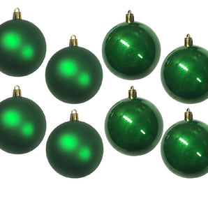 Bauble PVC: 8cm | Donkergroen 